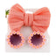 Personalized girl fashion glasses, baby headband set, sun visor - Korvel