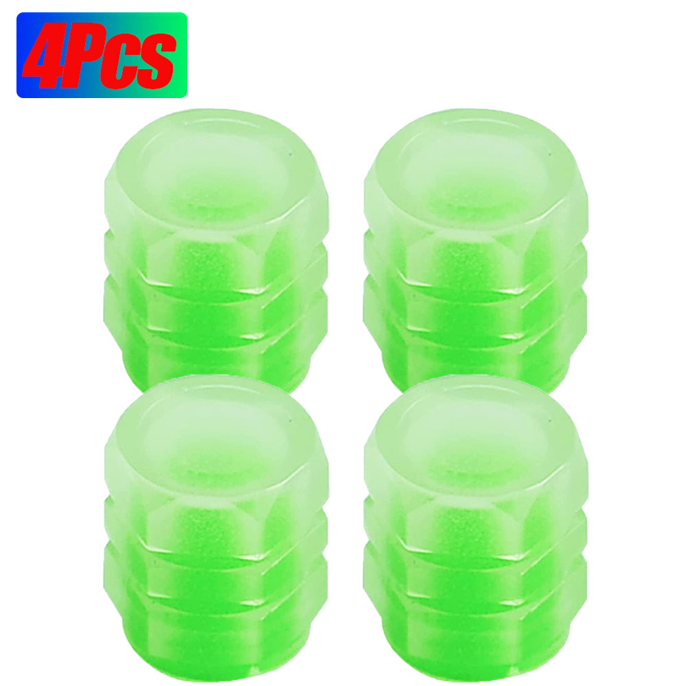 Car Tire Luminous Valve Cap Car With Electric Vehicle Motorcycle Air Nozzle Cover Luminous Valve Core Cover Tire Universal - Korvel
