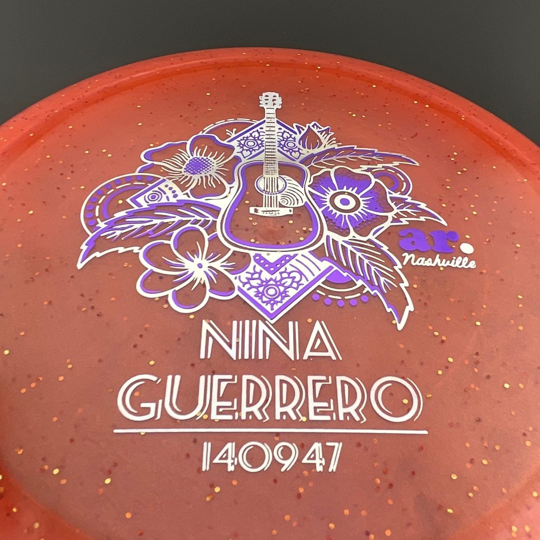 Aura de Metal Flake Diamante - Disco de Firma de Nina Guerrero