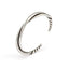 Bracelet en fil torsadé fait main - Design rétro en argent pur