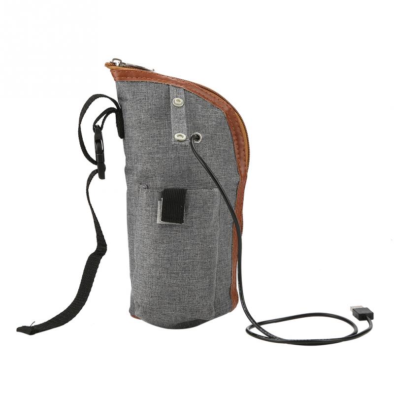 Portable Baby Warmers Bottle Holder USB Heating Bags Travel Mug Feeding Bottle Infant Milk Bottle Heating Bag Baby Feeding - Korvel