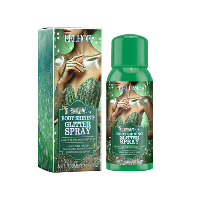 Shining Glitter Spray, Highlighter Spray Natural Stereoscopic Long-Lasting Brightening Glitter - Korvel