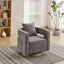 Fauteuil pivotant accent de 29,1"L - Confort moderne en charbon