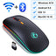 Wireless Mouse Bluetooth RGB Rechargeable Mouse Wireless Computer Silent Mause LED Backlit Ergonomic Gaming Mouse For Laptop PC - Korvel