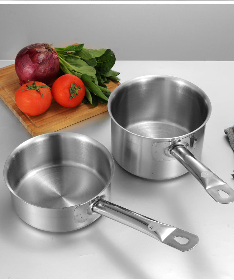 Premium Stainless Steel Sauce Pot with Double Bottom