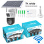 Solar camera WIFI dual-screen gunball 10x zoom low-power battery wireless monitor - Korvel