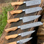 Premium Damascus Steel Kitchen Knife Set – 13" Blade with Olivewood Handle & Leather Sheath - Korvel