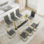 Dining table Modern tempered glass dining table Large modern office desk - Korvel