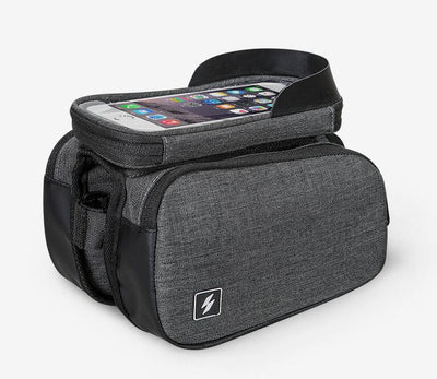Sahoo 122007 Touch Screen Bike 6.5in Cell Mobile Phone Bag Front Frame Top Tube Cycling Pouch - Korvel