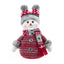 Poupée en tissu bonhomme de neige charmante pour décor festif