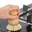 Bamboo seal head pot brush wooden dishwashing brush household kitchen creative cleaning brush - Korvel