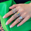 Vintage Irregular Gear Ring with Diamond Set