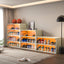 Elegant Off White LED Light Shoe Box with Glass Doors