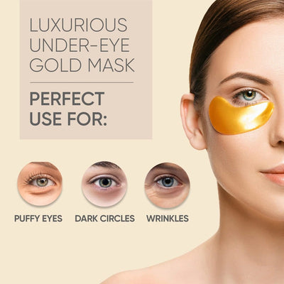 Masque pour les yeux en or premium pour des yeux radieux