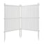Privacy Screen Panels Kit Air Conditioner Trash Can Enclosure Vinyl white color - Korvel
