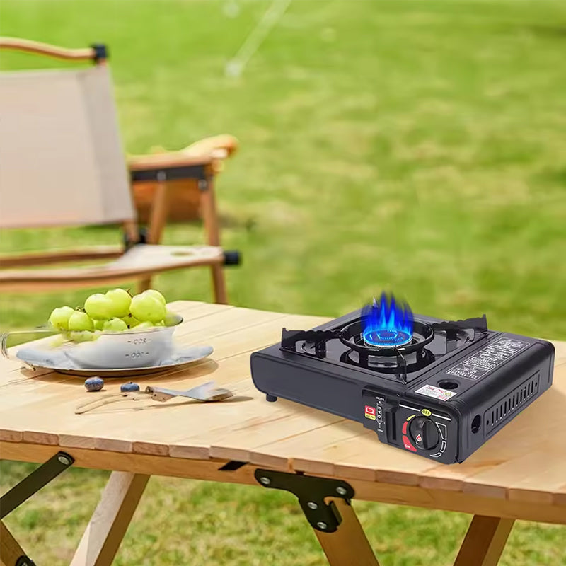 Single - burner Butane Camping Stove, windproof, adjustable, portable - Korvel