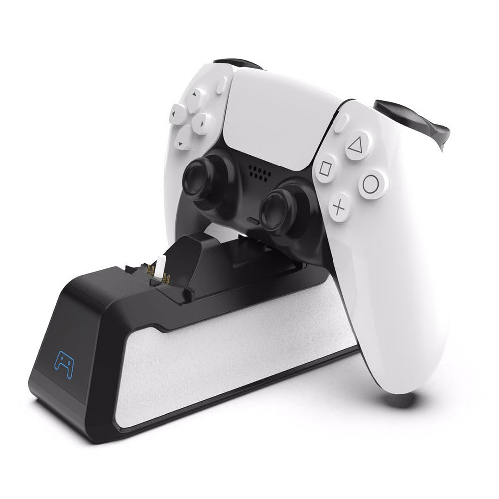 Dual Fast Charger for PS5 Wireless Controller USB 3.1 Type-C Charging Cradle Dock Station for Sony PlayStation5 Joystick Gamepad - Korvel
