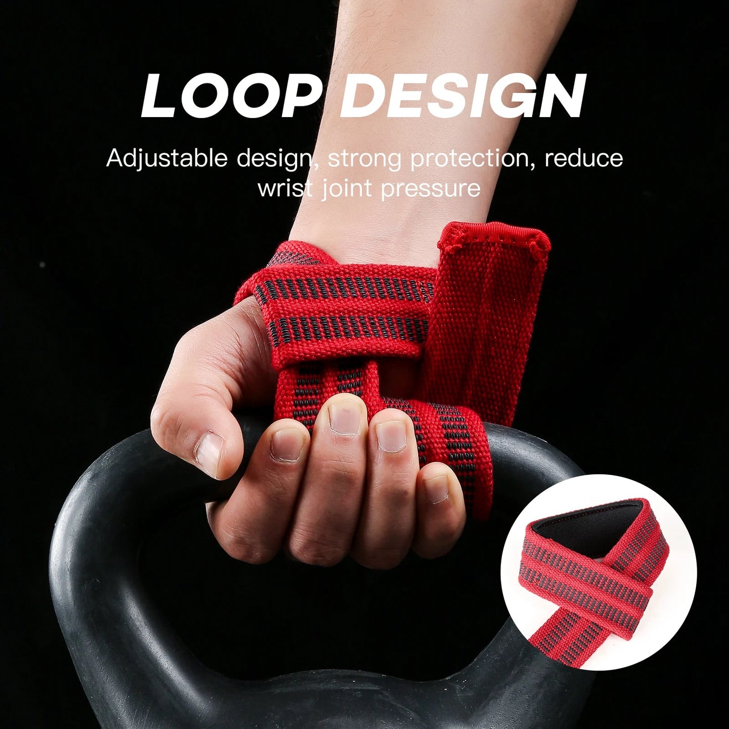 Hard Pull Assist Belt Fitness Gloves Weightlifting Pull Up Assist Grip Belt - Korvel