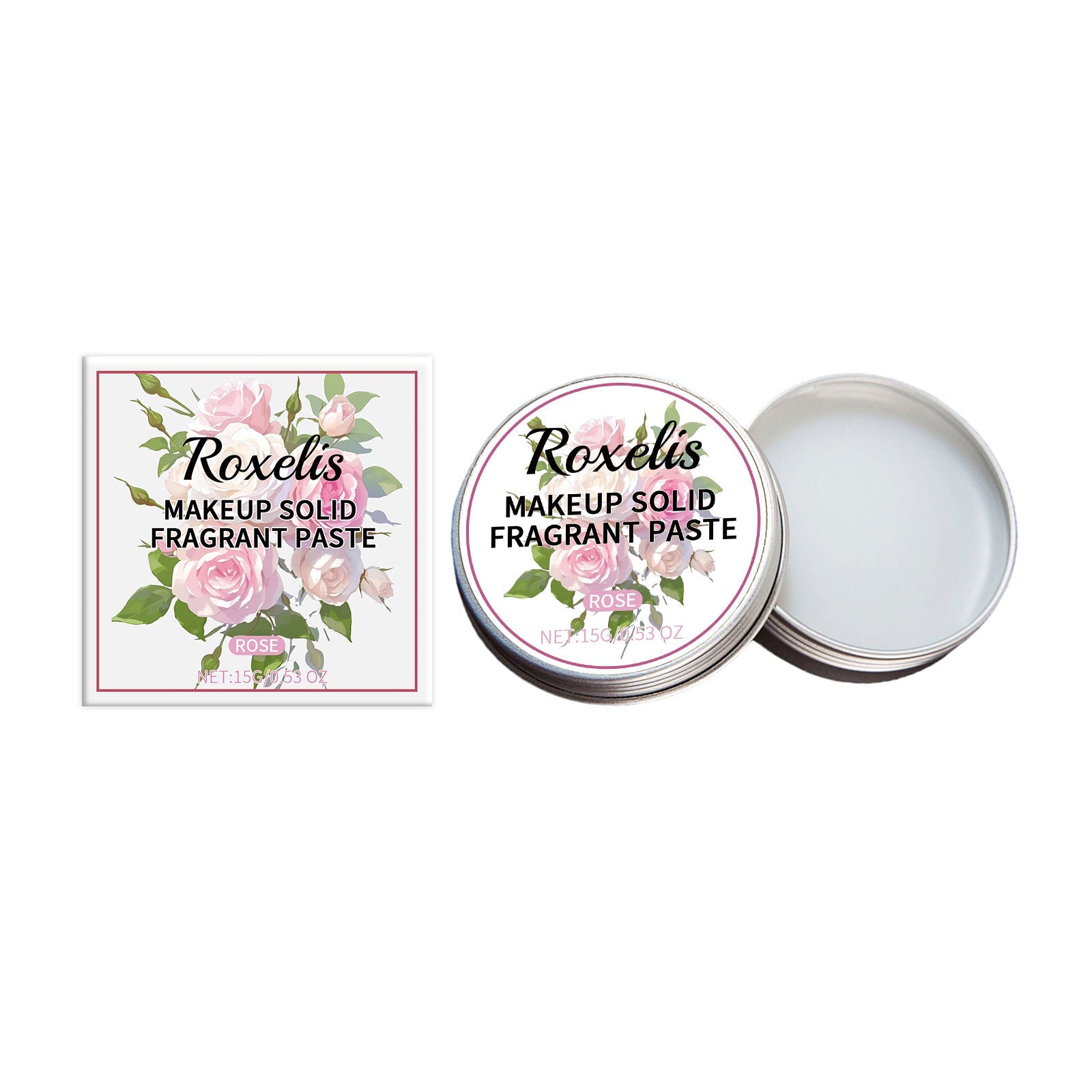 Solid Rose Balm Fresh, Light Scent, Lasting Lasting Everyday Date Charming Charm Portable Solid Balm - Korvel