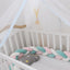 Coussin de Bumper de Lit Braid Knot pour Bébé de 100 cm Premium