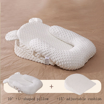 Baby anti-spitting up milk slope pillow anti-overflow choking milk baby pillow newborn slope pad - Korvel
