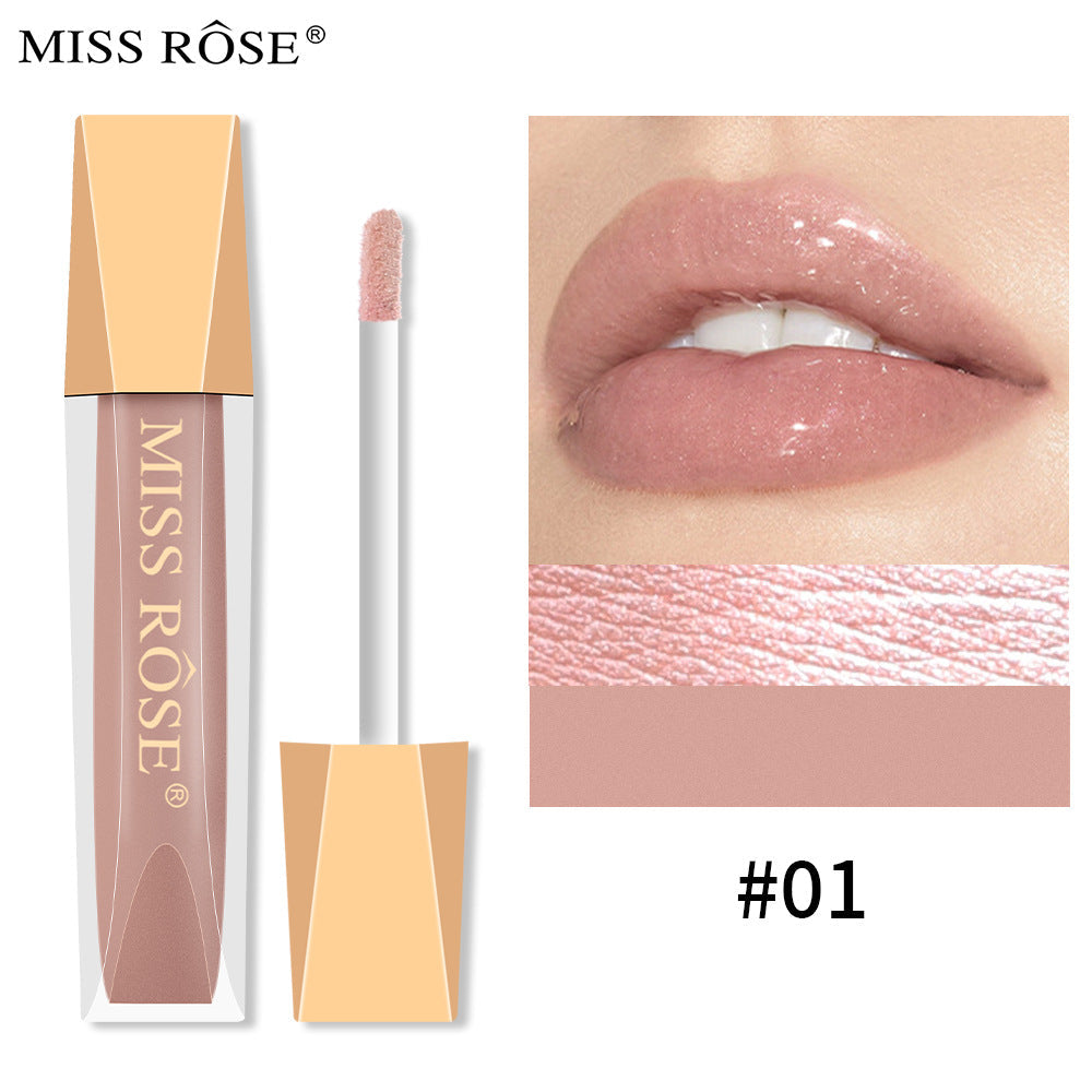 Velvet Matte Pearlescent Lip Gloss - Non-Fading & Non-Stick