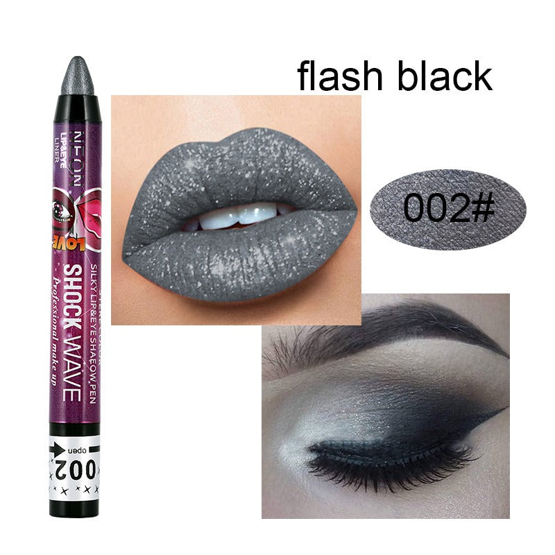 KISS SUSY 36 color eye shadow pencil stick lip pencil 2 in 1 is not easy to smudge - Korvel