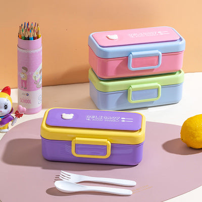 Boîte à lunch mignonne et cartoon, micro-ondable - Portable et élégante
