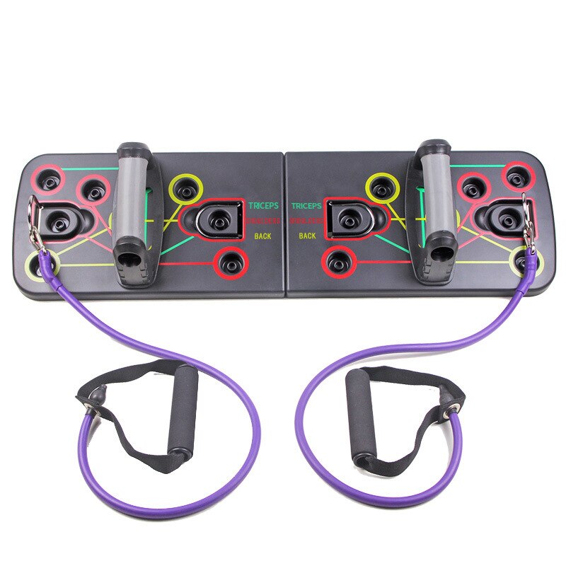 9 in 1 Push Up Board with Multifunction Body Building Fitness Exercise Tools Men Women Push-up Stands For GYM Body Training - Korvel