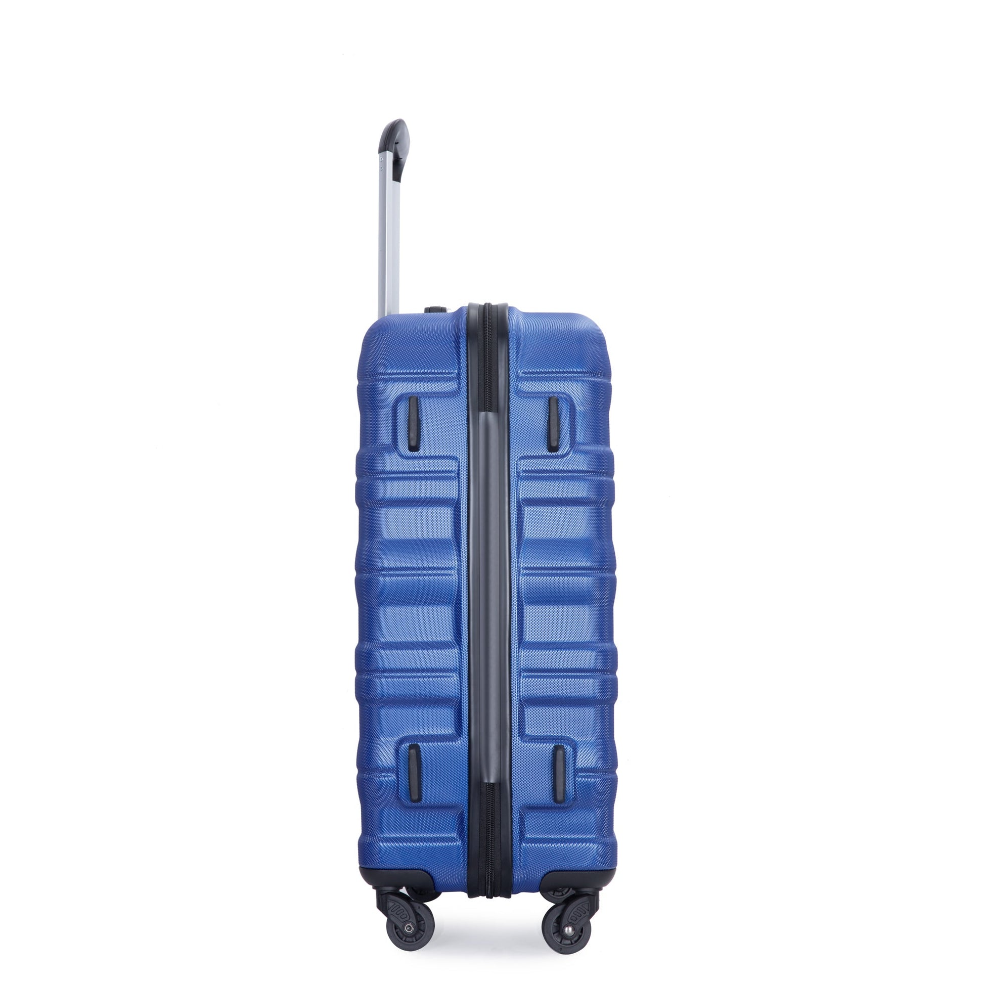 3 Piece Luggage Sets PC Lightweight & Durable Expandable Suitcase with Two Hooks, Spinner Wheels, TSA Lock, (21/25/29) Dark Blue - Korvel