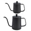 Household coffee hand brewing pot with narrow mouth and long mouth coffee pot with lid - Korvel