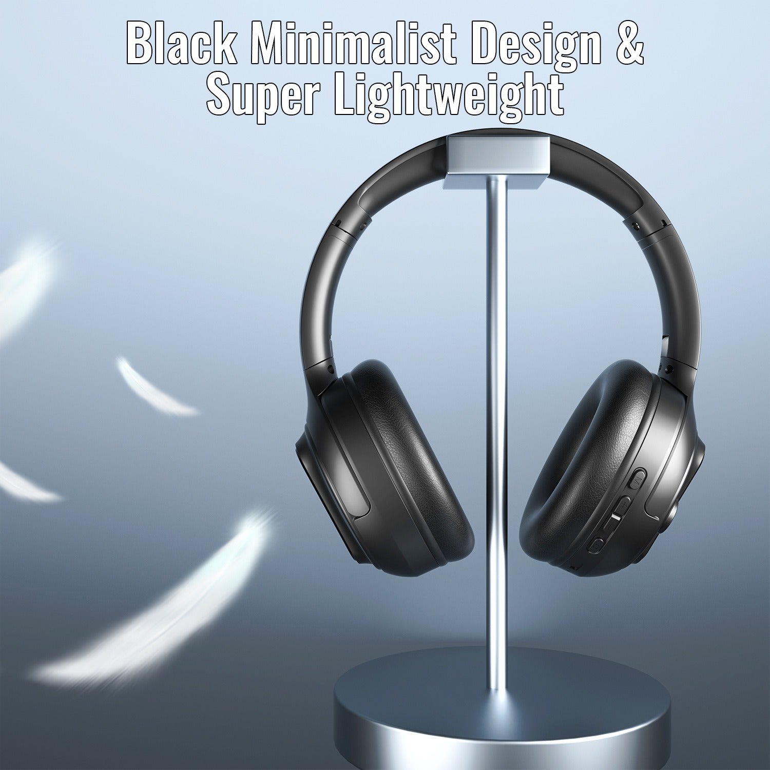 Head mounted Bluetooth earphones with portable power bank wireless earphones Type-C interface foldable card insertion - Korvel