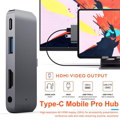 Type-c splitter switch game console mobile phone computer HD usb c suitable for ipad four-in-one expansion dock - Korvel