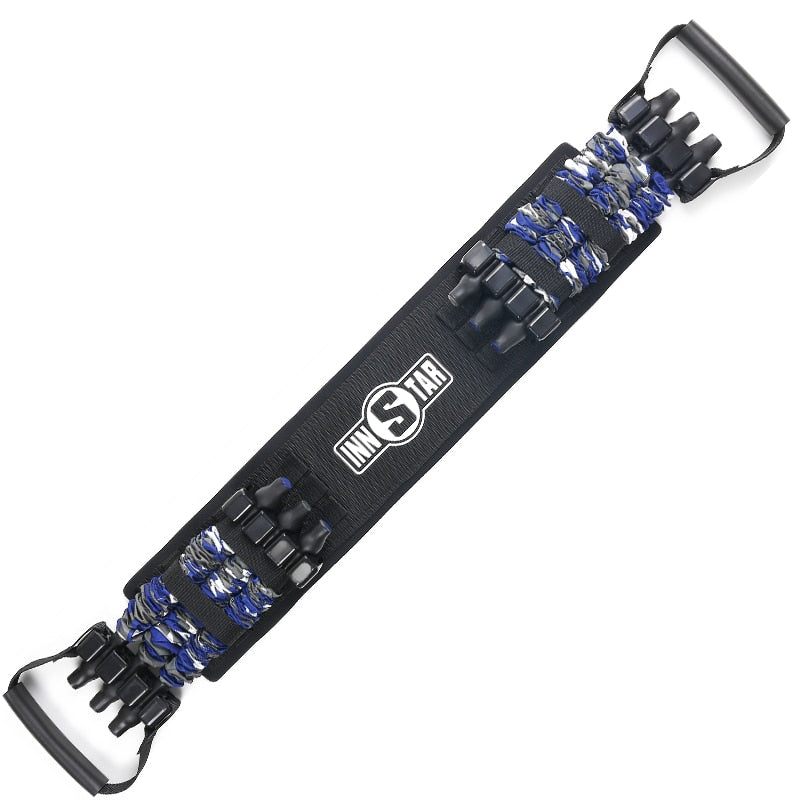 Adjustable Rubber Push Up Bands Bench Press Tension Rope Iron Bar for Chest Arm Home Gym Strength Training Dropshipping - Korvel