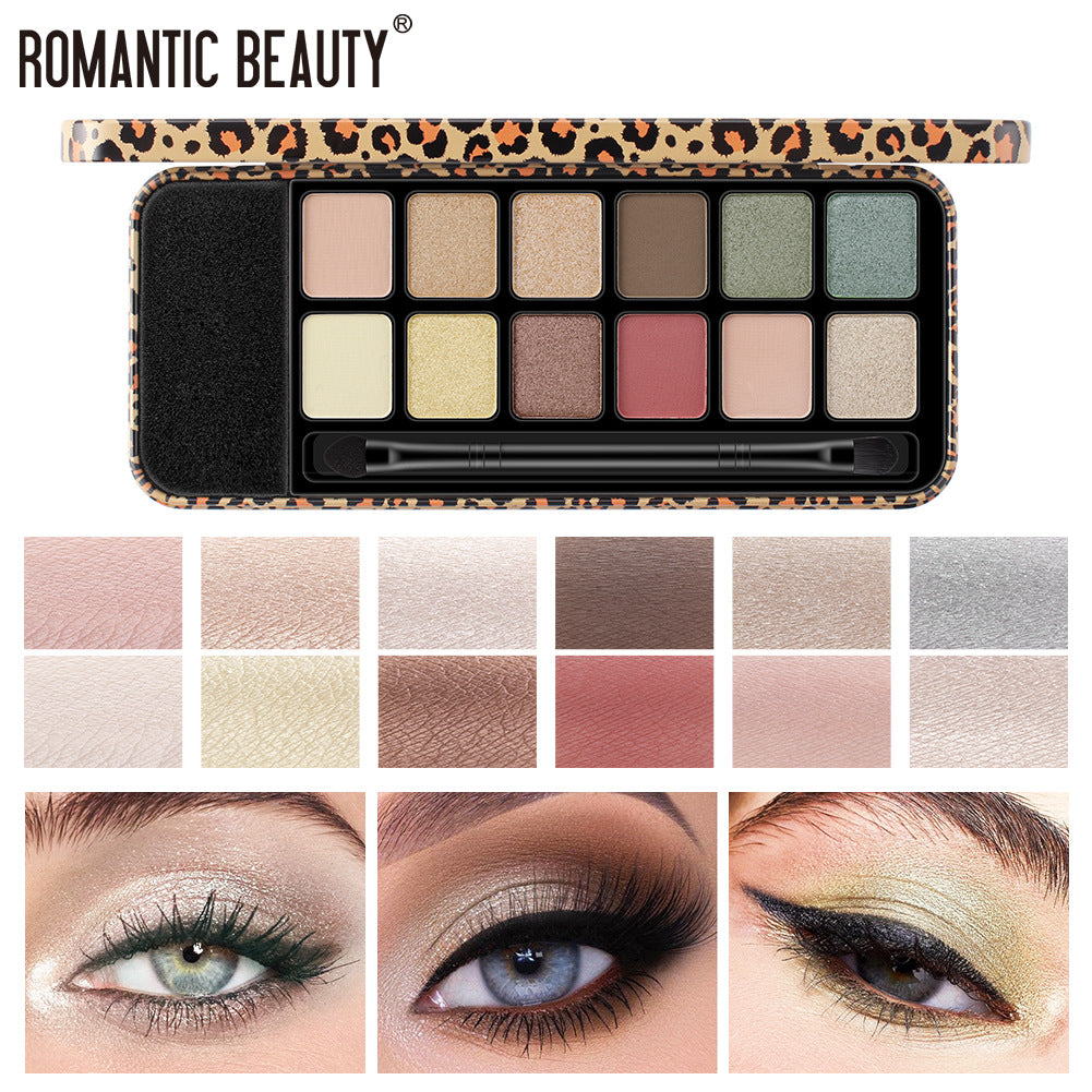 Romantic Beauty Multicolor Leopard Eye Shadow Palette