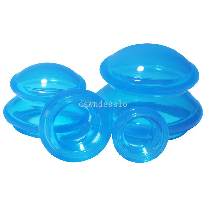 Silicone Cupping Set Suction cups Vacuum Suction Jars Therapy Slimming Body Face Massage Cupping Anti Cellulite Weight Loss - Korvel