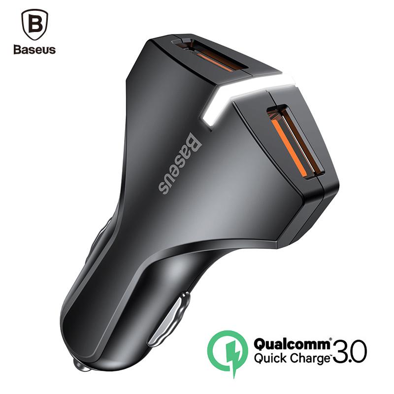 Baseus Quick Charge 3.0 Dual USB Car Charger
