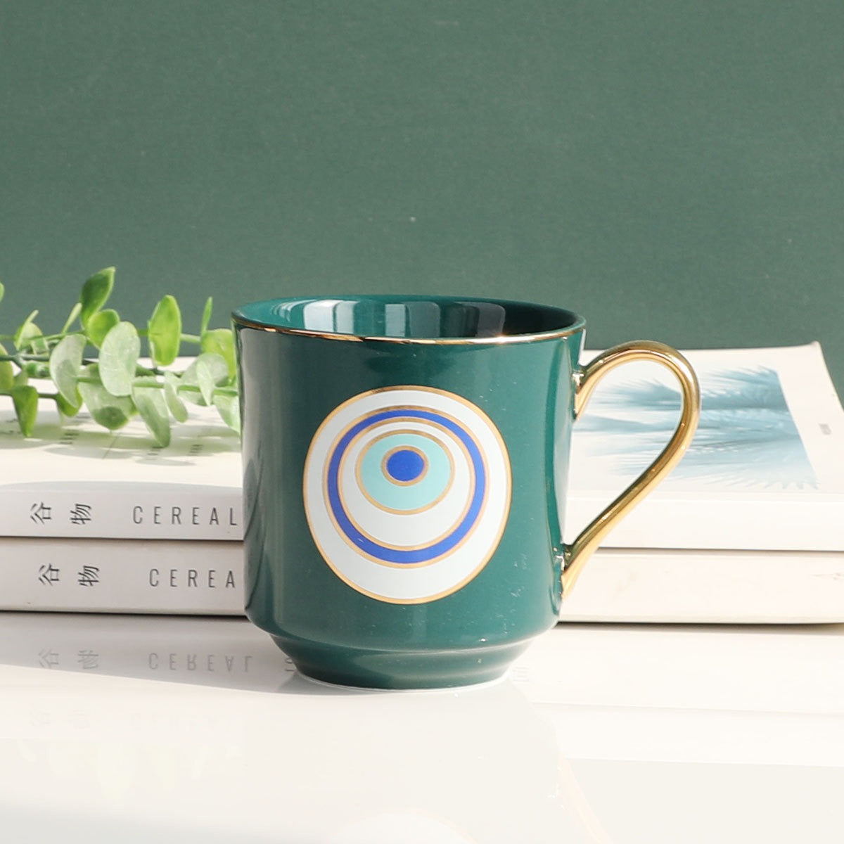 Big eyes mug ceramic water cup ins simple cup - Korvel