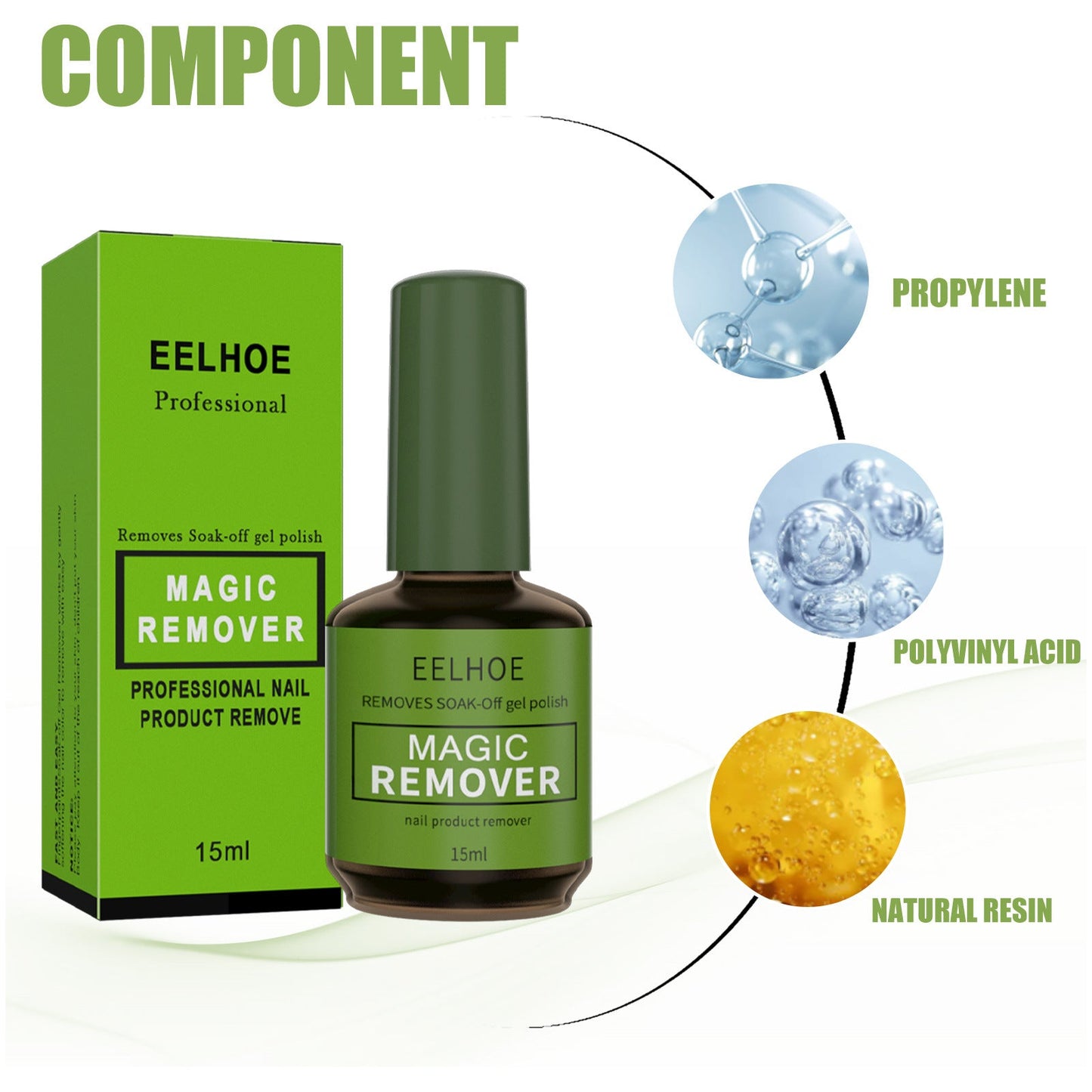 Dissolvant à Vernis à Ongles Burst - Formule Douce et Efficace