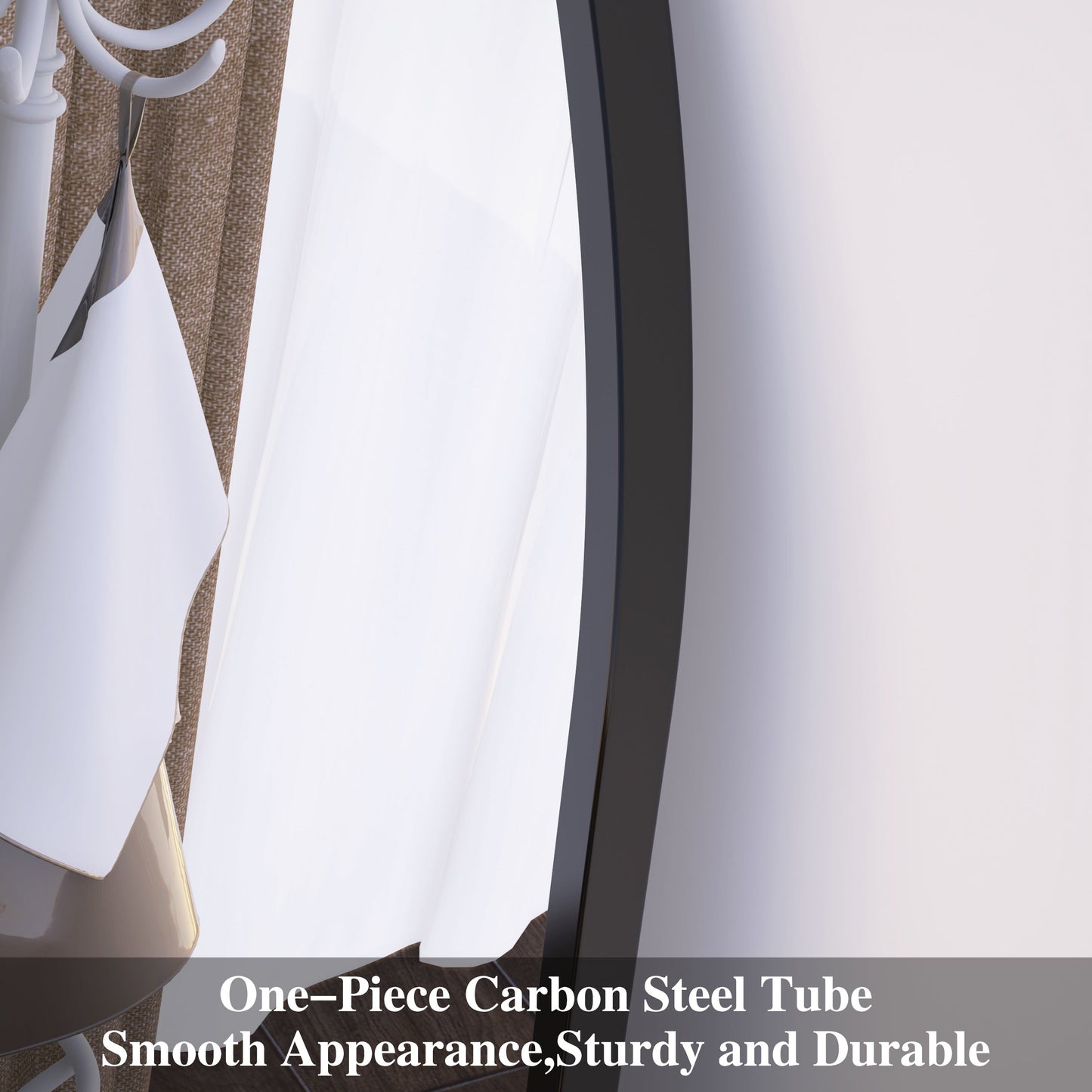 71" x 32" Oversized Full Body Mirror - Elegant Black Frame