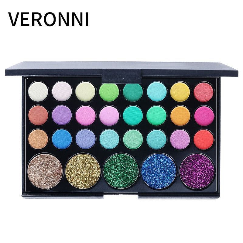VERONNI 29-Color Matte and Pearlescent Eyeshadow Palette