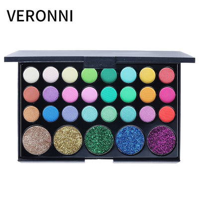 Paleta de Sombras Mate y Perlescentes VERONNI de 29 Colores
