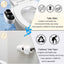 Smart Body Cleaner Unplugged Hot And Cold Water Simple Installation Hip Washing Double Nozzle Toilet Cover Plate - Korvel