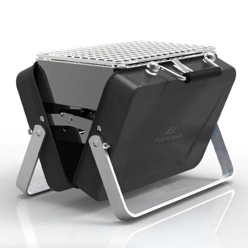 Gril à Charbon Pliable Portable pour Camping - Acier Inoxydable
