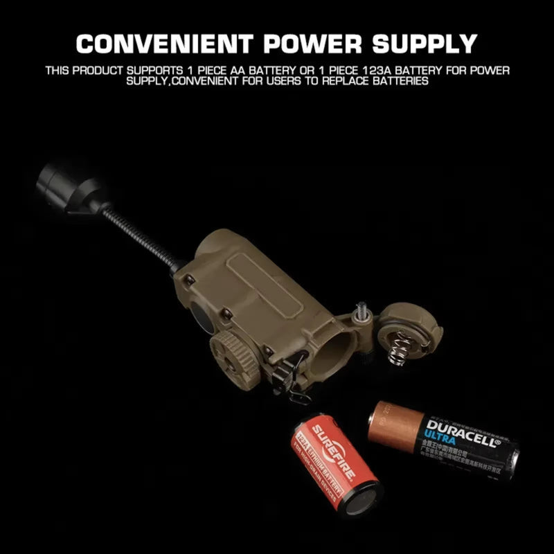 Sidewinder Helmet Lamp with IR and Flashlight Color Light, Strobe Light Head IFF Auxiliary Light for Airsoft Hunting Fishing - Korvel