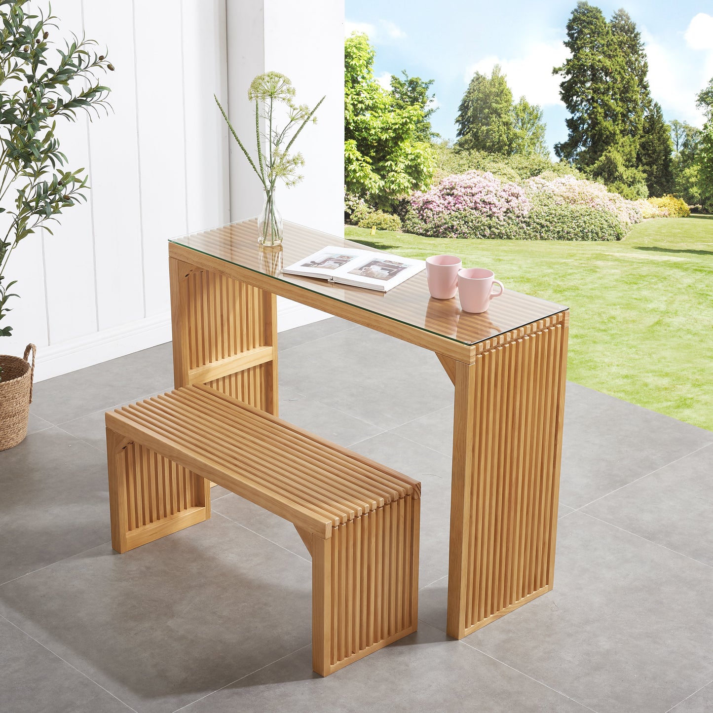 Premium Pine Dining Bench for Versatile Spaces