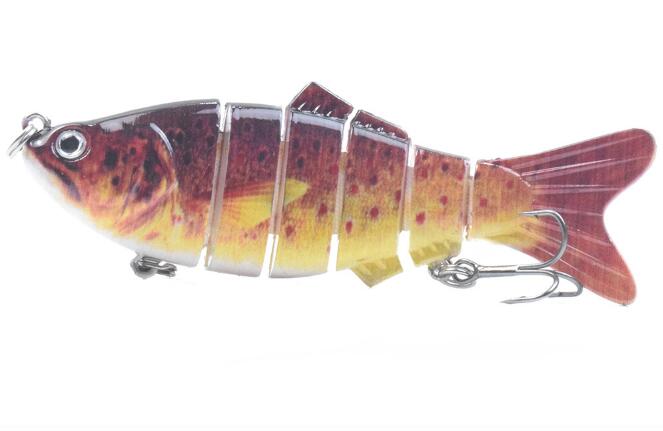 10cm 16.5g Multi-section Lure With Ring Beads Simulation Luya Multi-section Lure Submerged Bionic 6-section Lure - Korvel