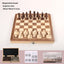 Magnetic Chess Folding Solid Wood Double Queen Set Chessboard Adult Board Game Children's Puzzle Toy - Korvel