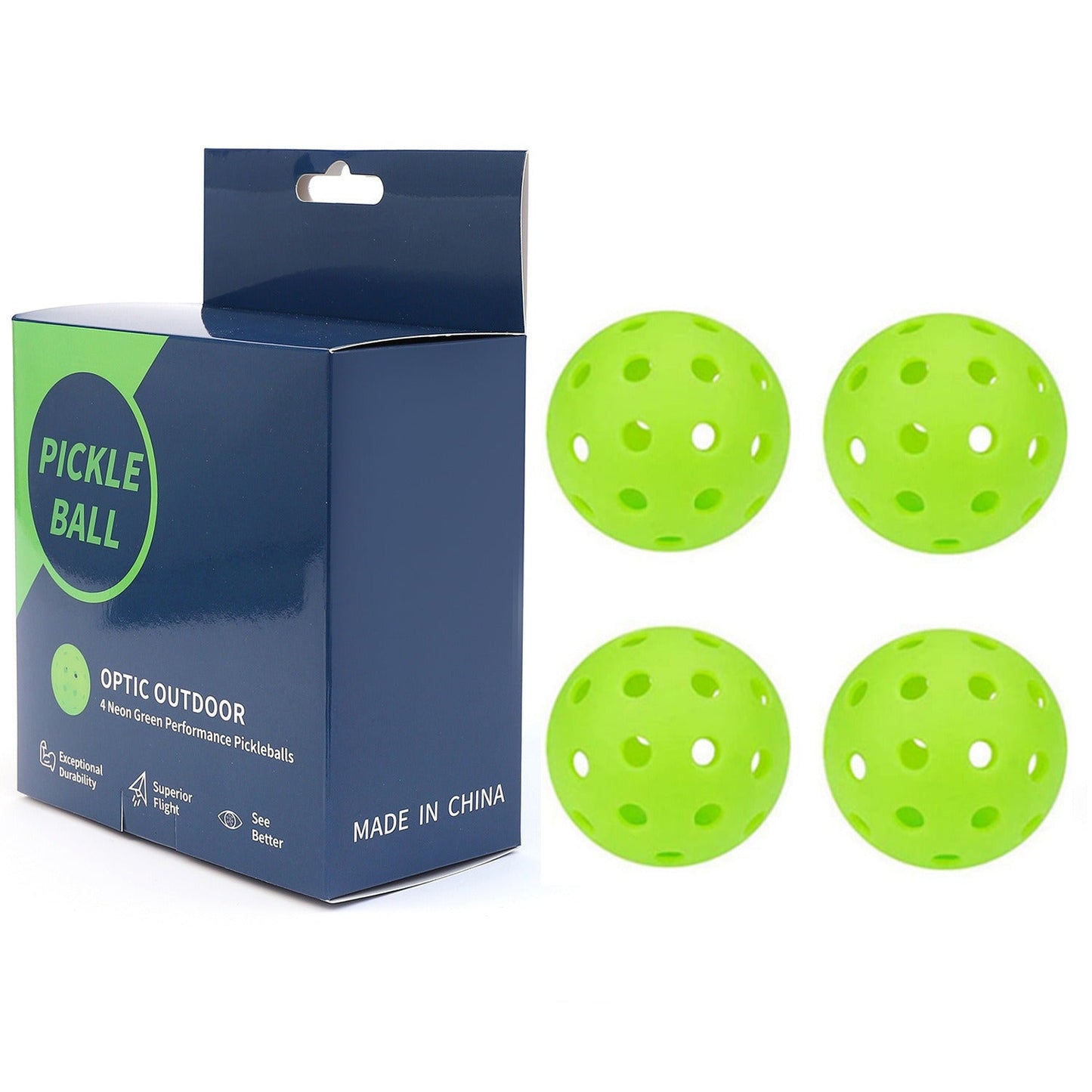 Premium 74mm PE Pickleball - Color Box Edition