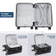20-Inch Lightweight Carry-On Suitcase with USB Port
